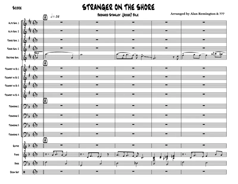 Stranger On The Shore score preview