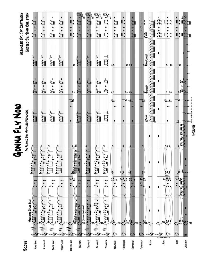 Gonna Fly Now score preview