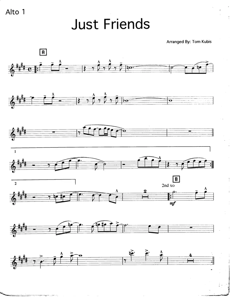 Just Friends score preview
