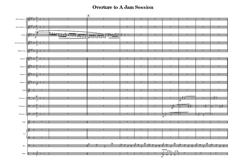 Overture To A Jam Session score preview