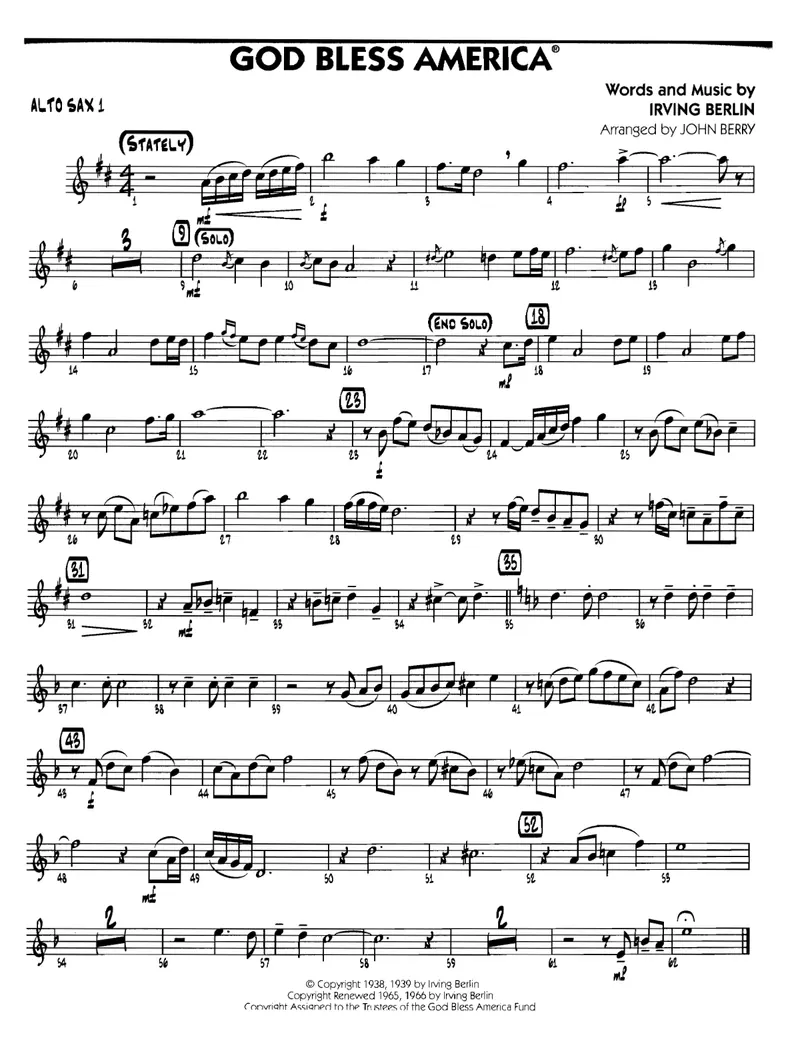 God Bless America score preview