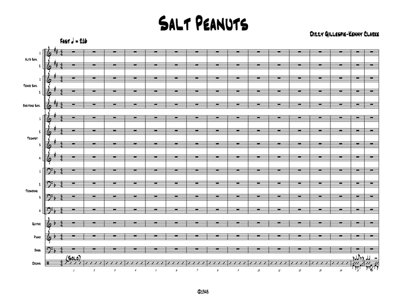 Salt Peanuts score preview