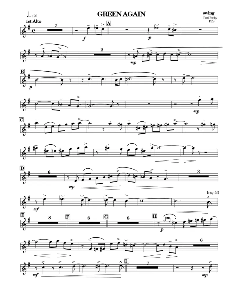 Green Again score preview
