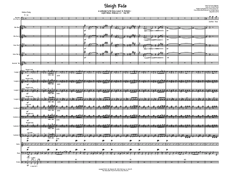 Sleigh Ride score preview