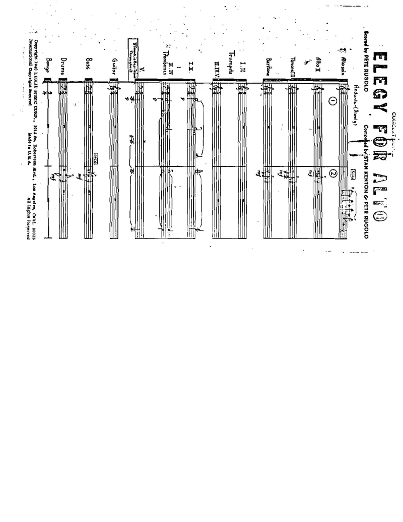 Elegy For Alto score preview