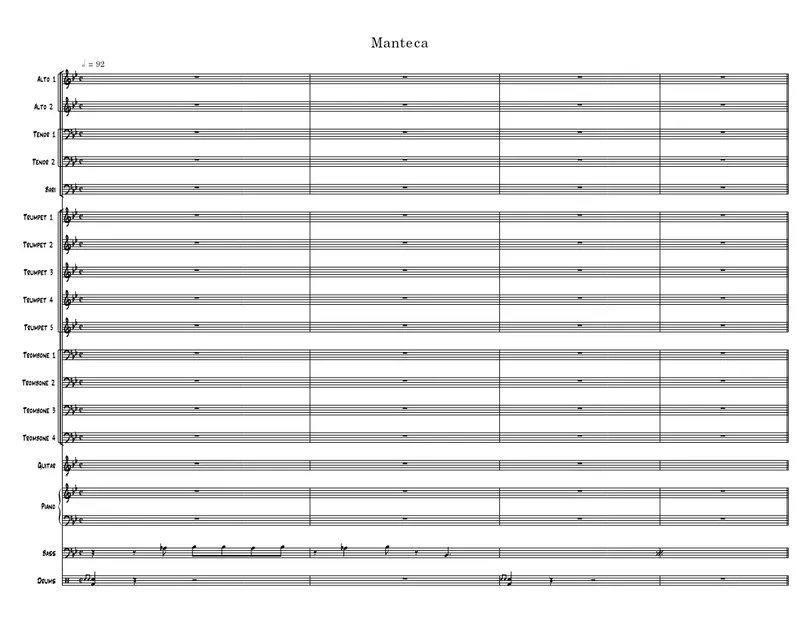 Manteca score preview