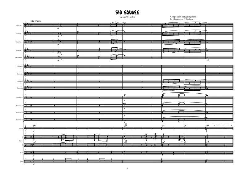 Big Square score preview