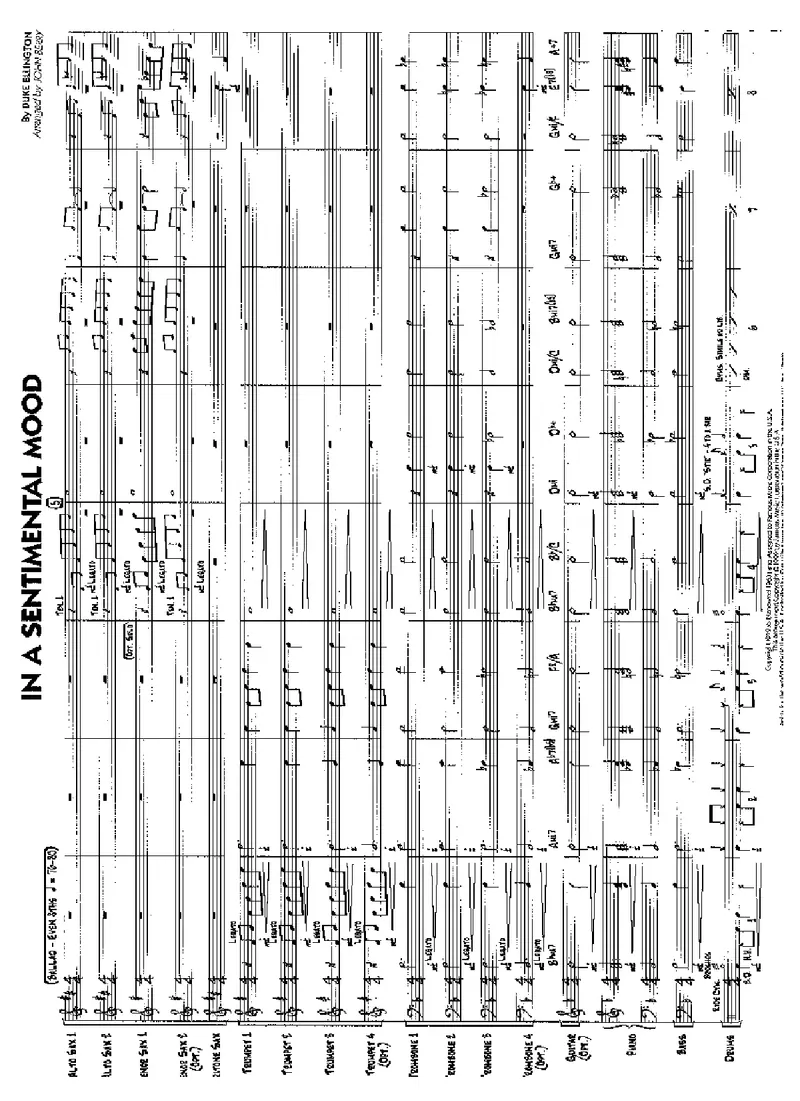 In A Sentimental Mood score preview