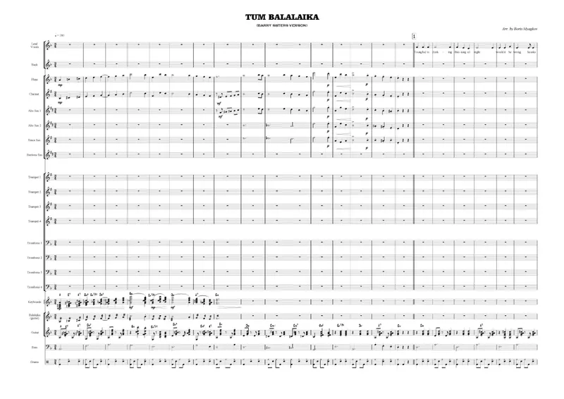 Tum Balalajka score preview