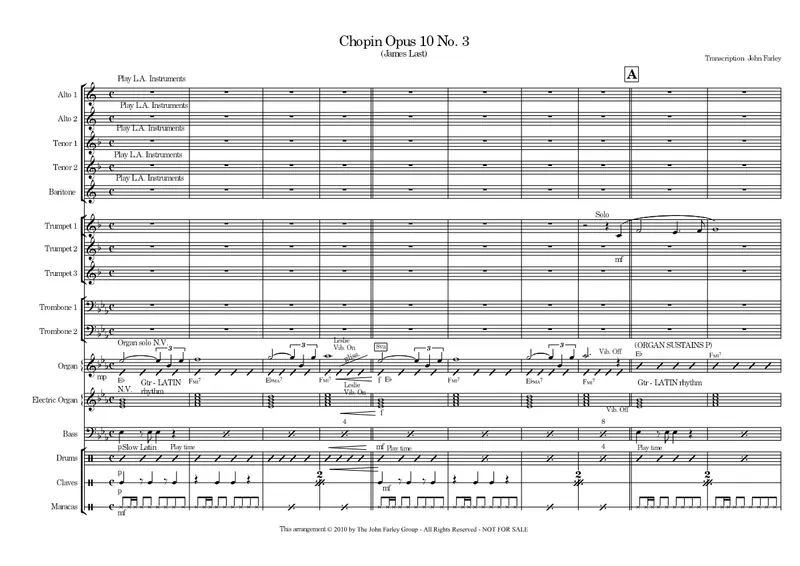 Chopin Opus 10 No3 score preview