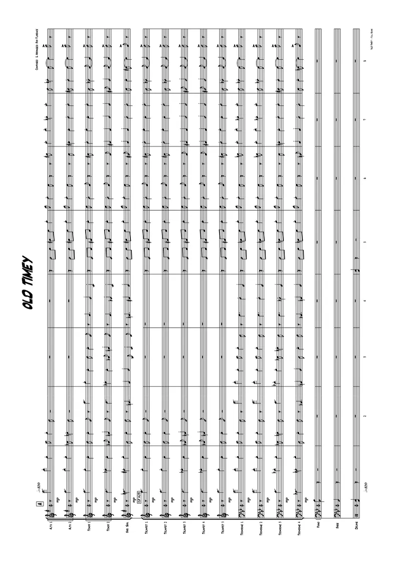Old Timey score preview