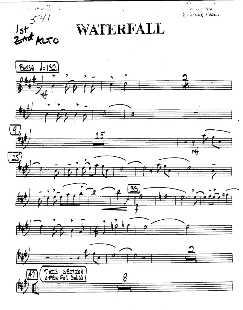 Waterfall score preview