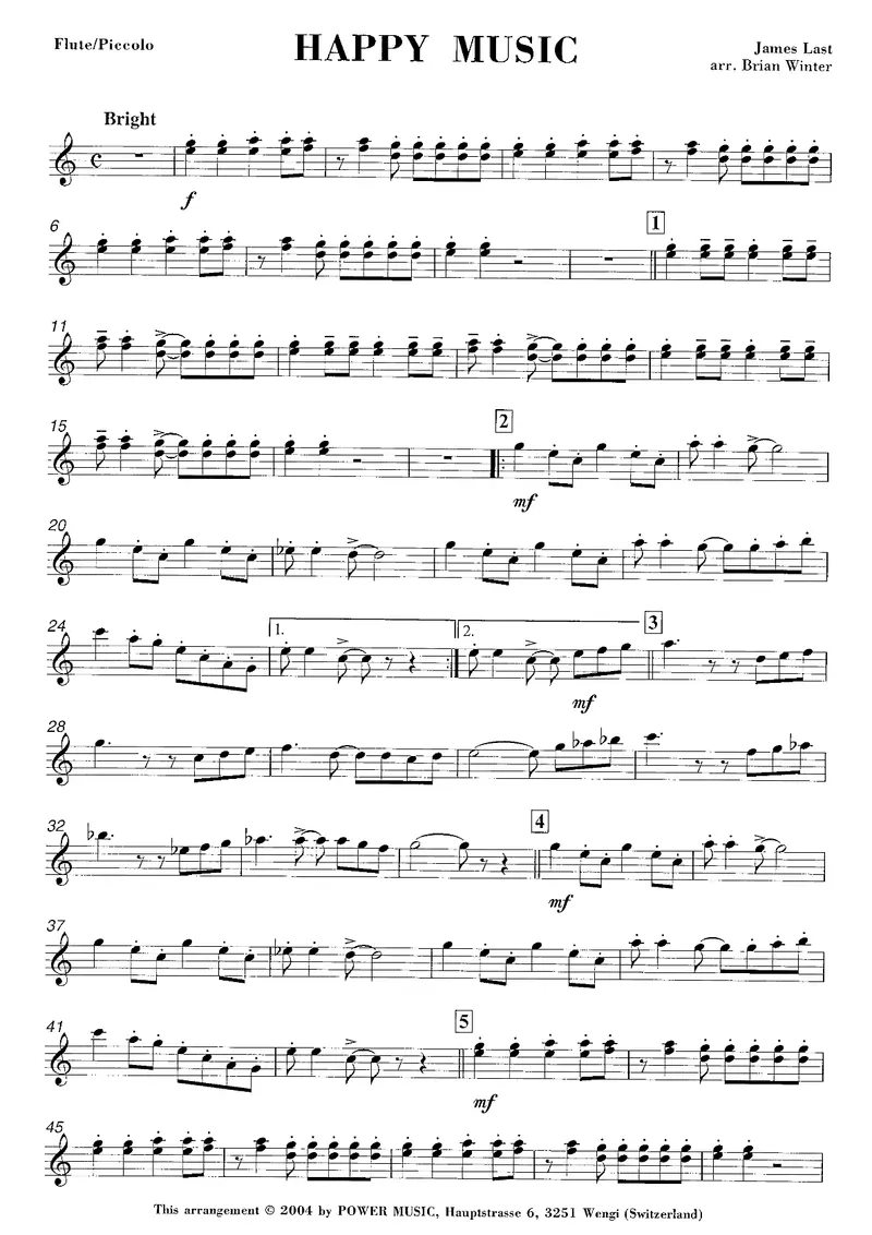 Happy Music score preview