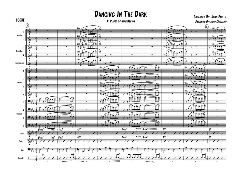 Dancing In The Dark score preview