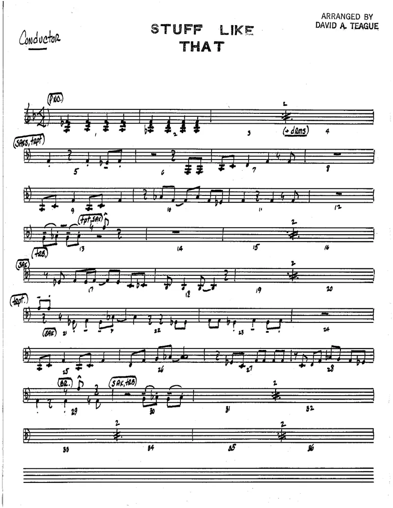 Stuff Like That score preview