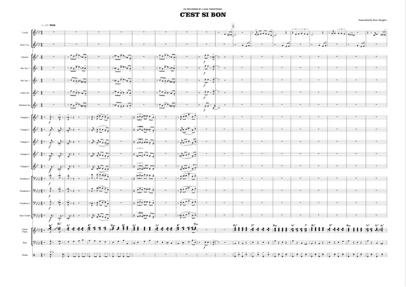 C'est Si Bon score preview
