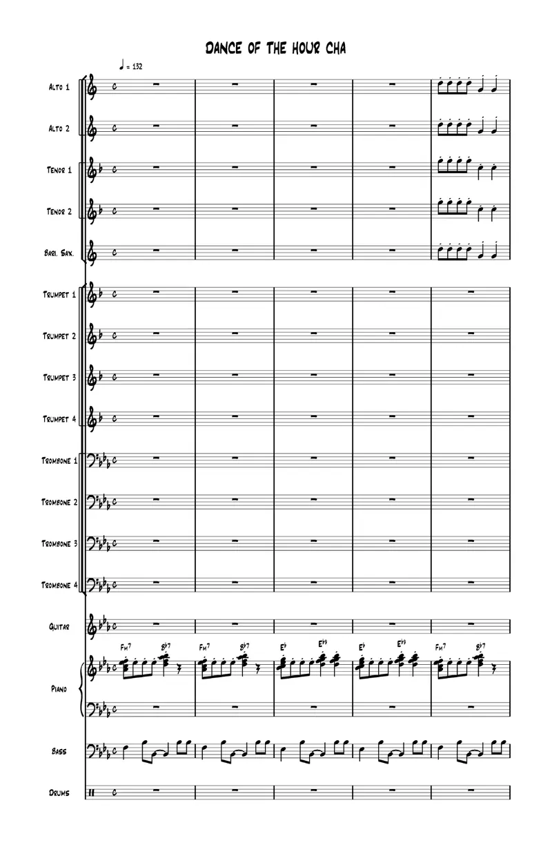 Dance Of The Hour Cha Cha score preview