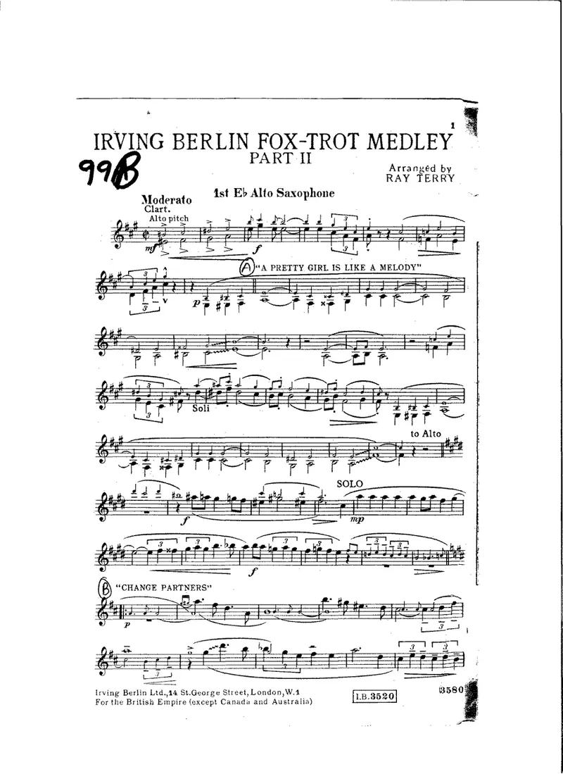 Irving Berlin Foxtrot Medley No score preview