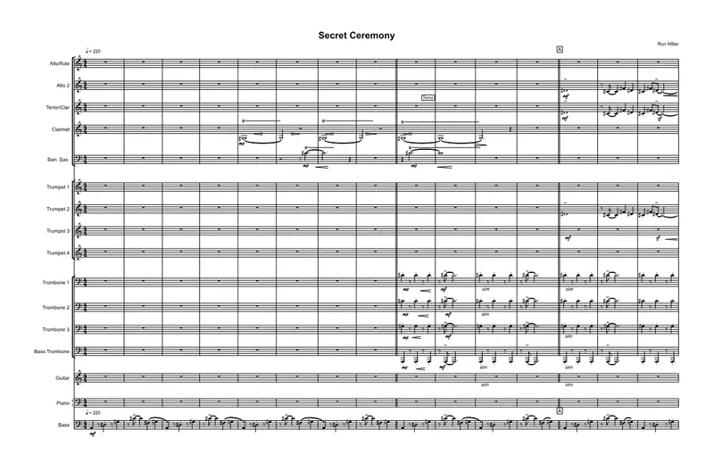Secret Ceremony score preview