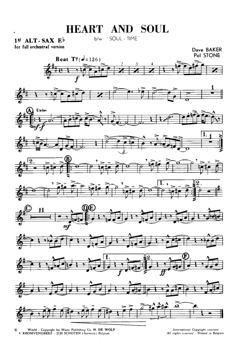 Heart And Soul score preview