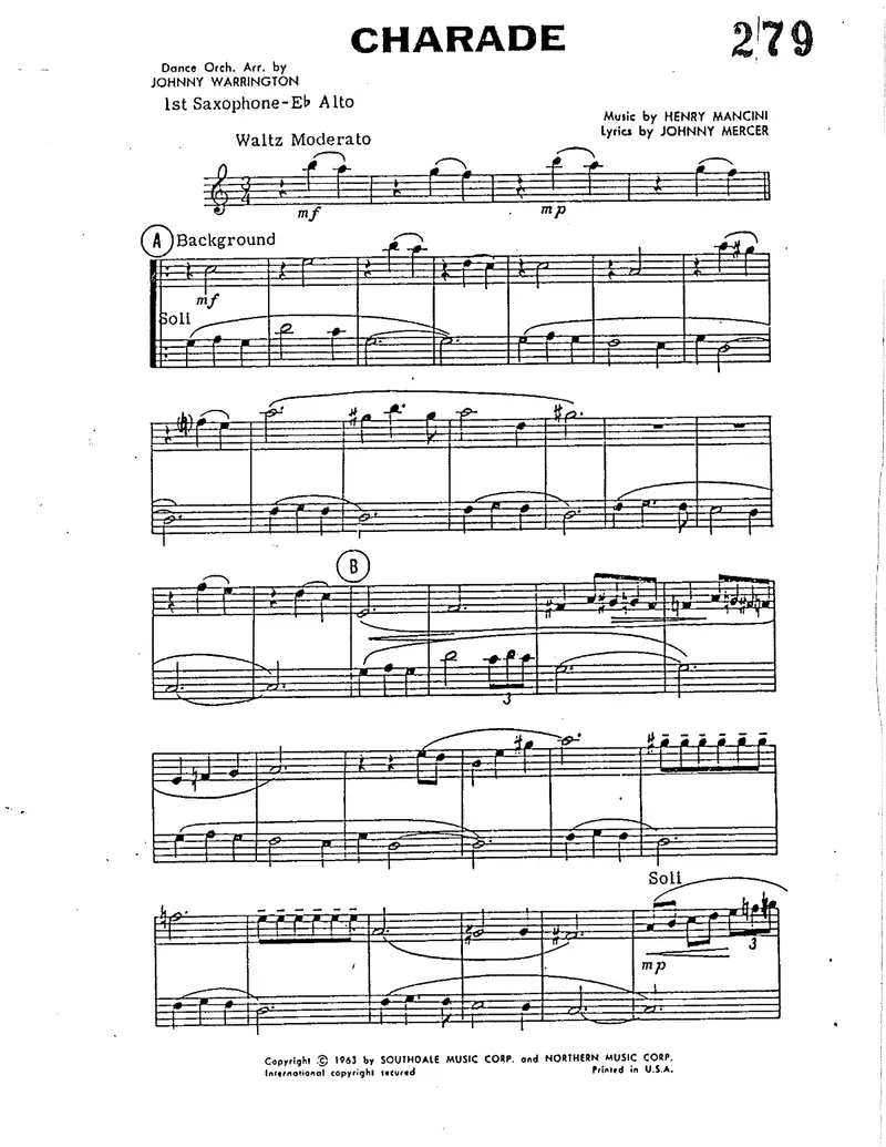 Charade score preview