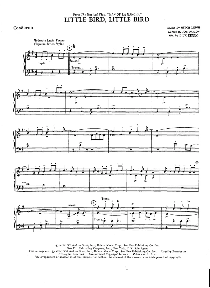 Little Bird, Little Bird score preview