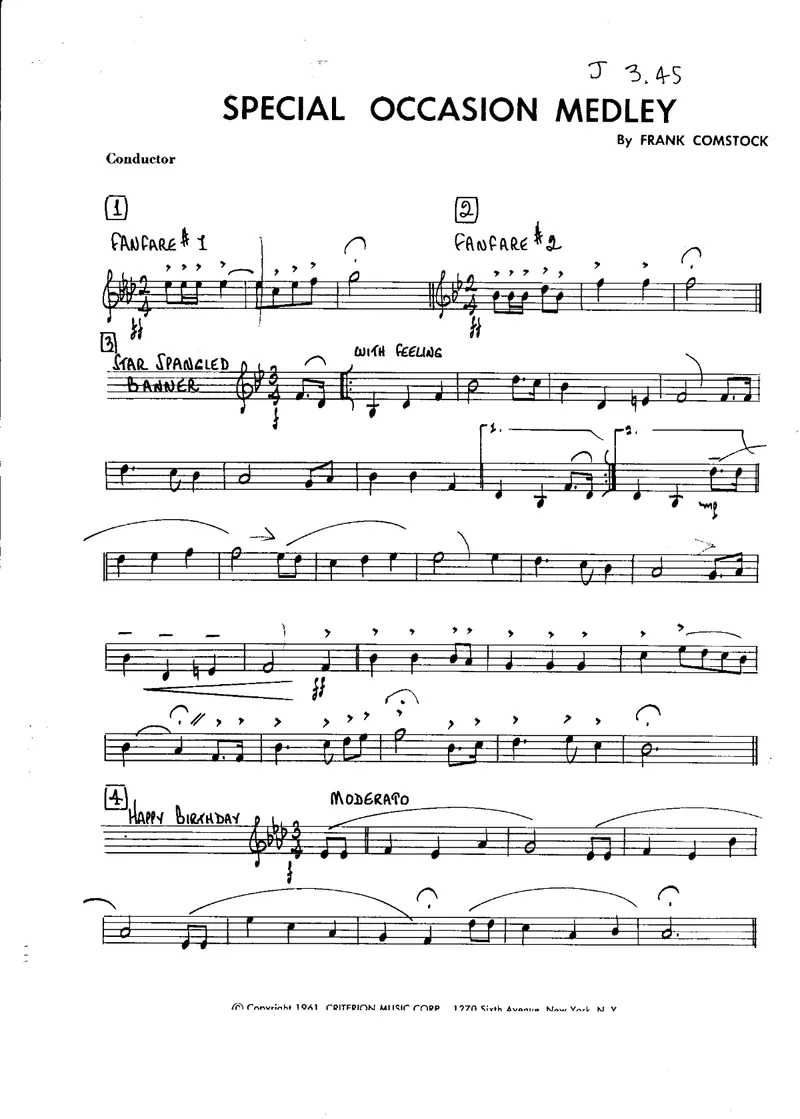 Special Occasion Medley score preview