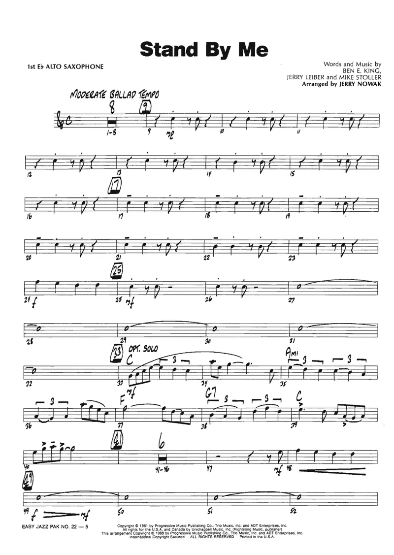 Stand By Me score preview
