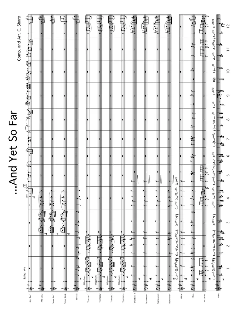 And Yet So Far score preview
