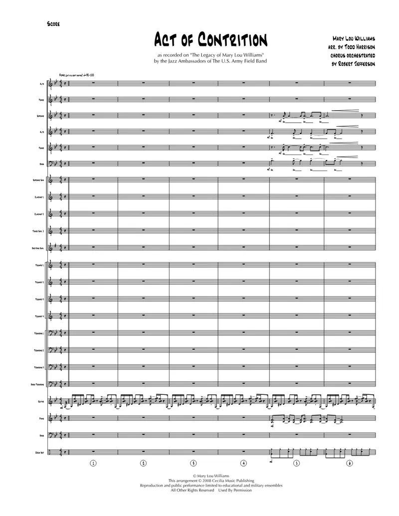 Act Of Contrition score preview