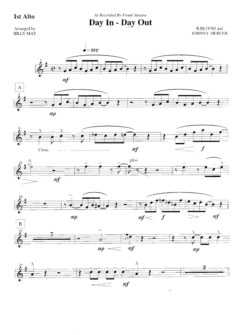Day In score preview