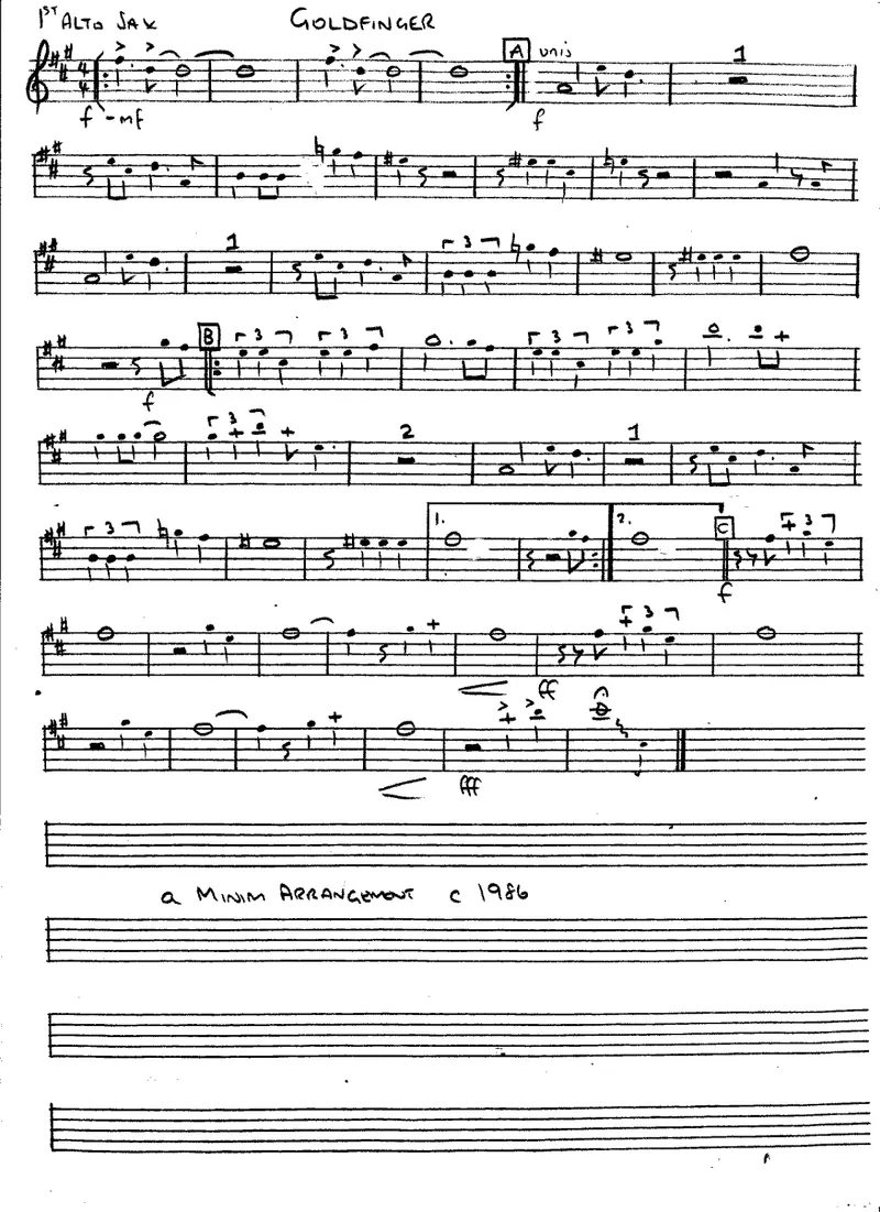 Goldfinger score preview