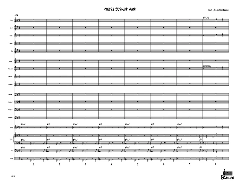 You're Burnin' Man score preview