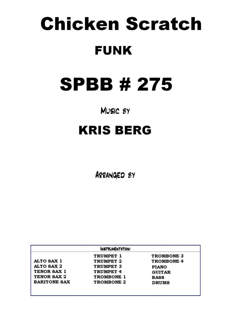 Chicken Scratch score preview