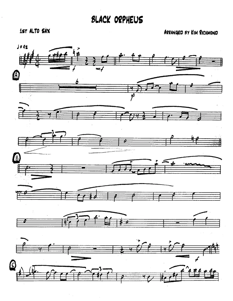 Black Orpheus score preview