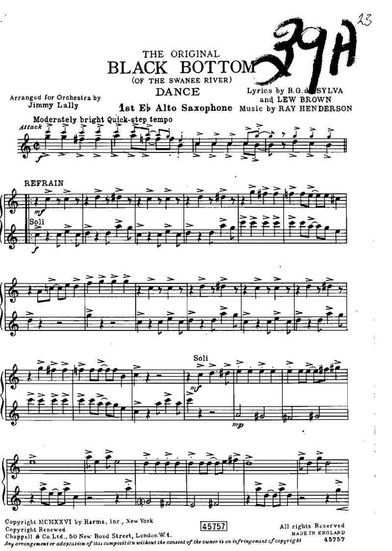 Black Bottom score preview