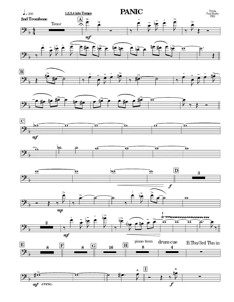 Panic score preview