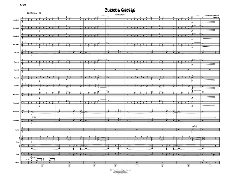 Curious George score preview