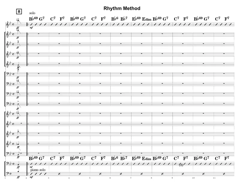 Rhythm Method score preview