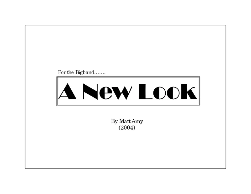 A New Look score preview