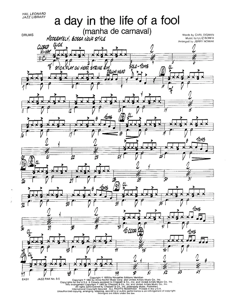 A Day In The Life Of A Fool score preview