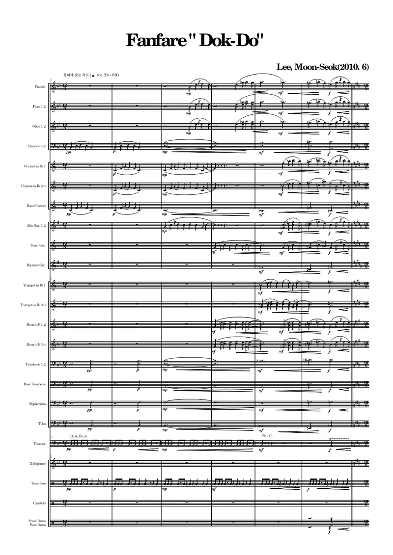 Fanfare Dok -Do score preview