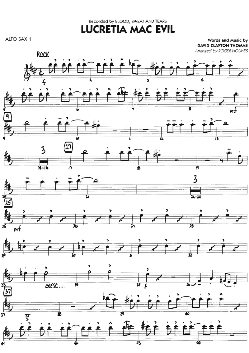 Lucretia Mac Evil score preview