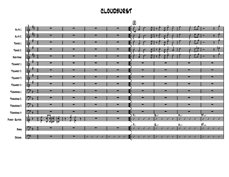 Cloudburst (Jon McGahan) C.Basie score preview