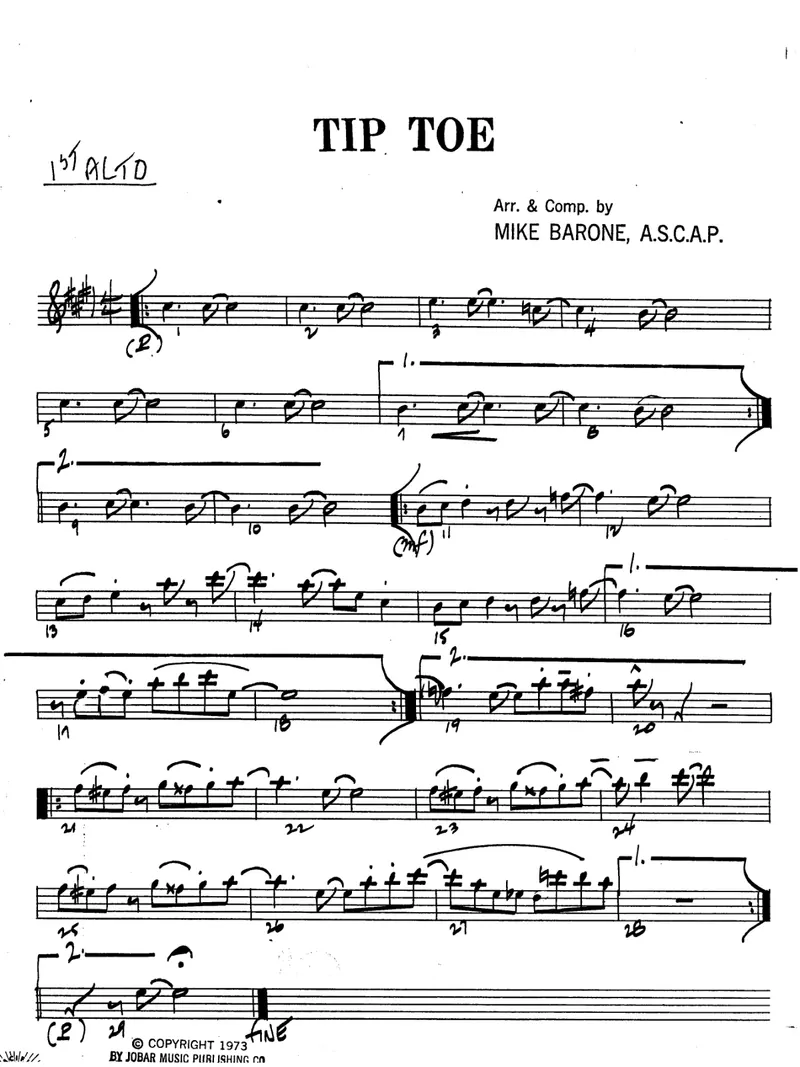 Tip Toe score preview