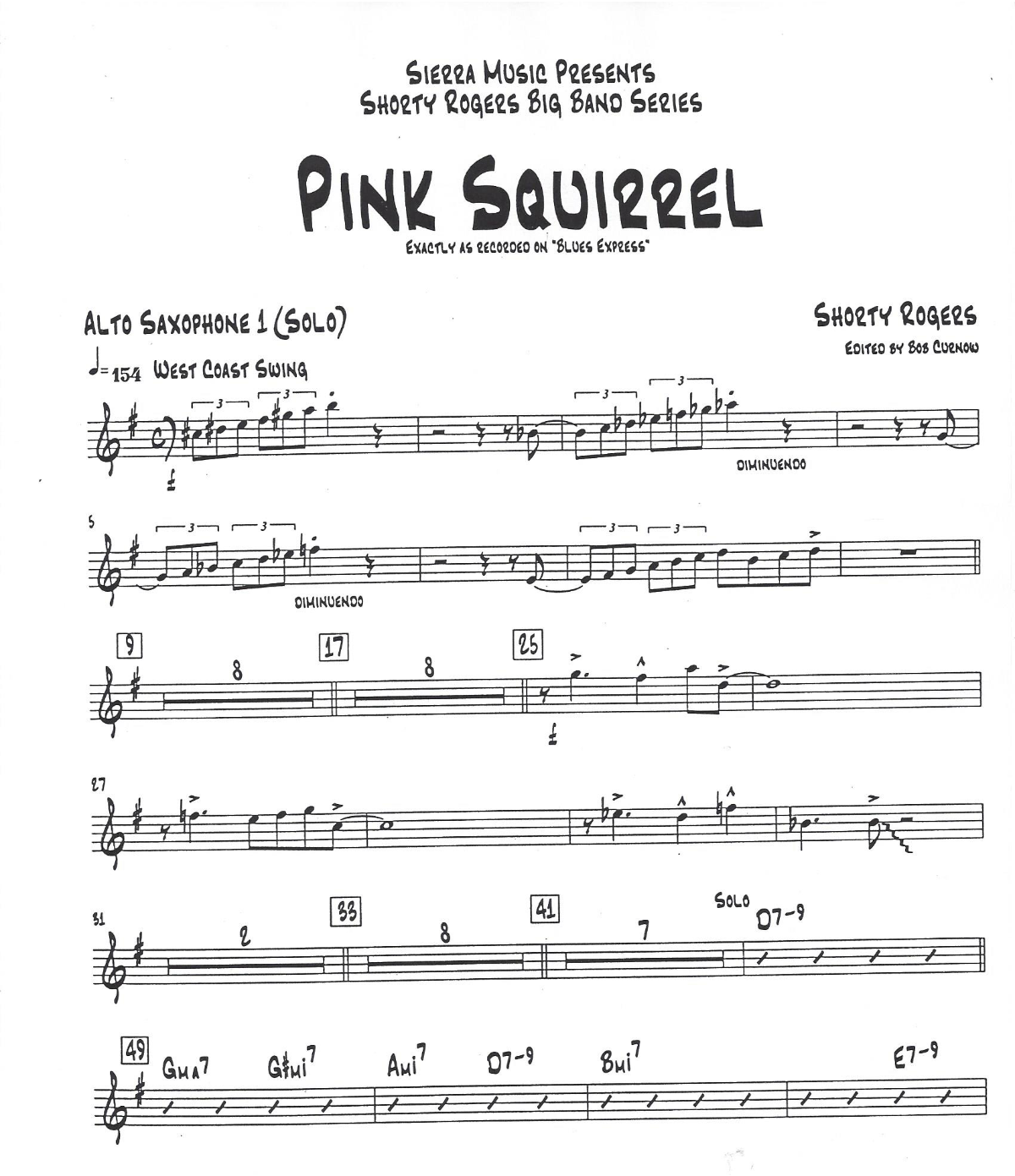 Pink Squirrel score preview