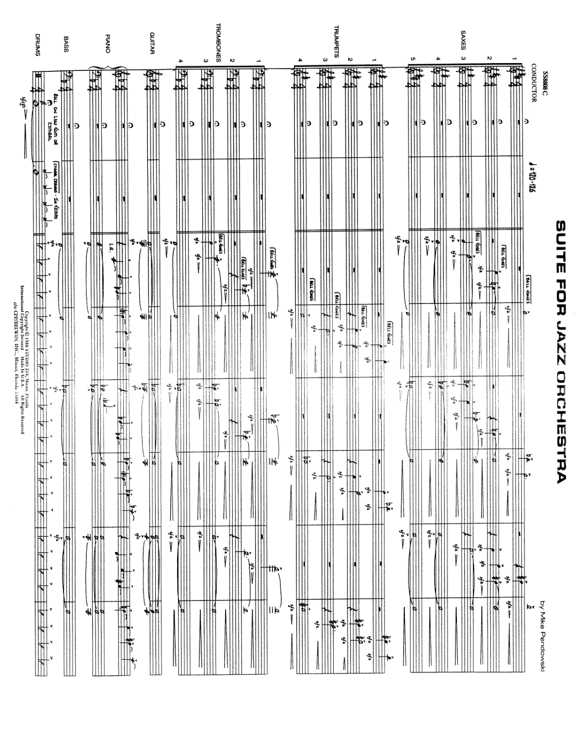 Suite For Jazz Orchestra score preview