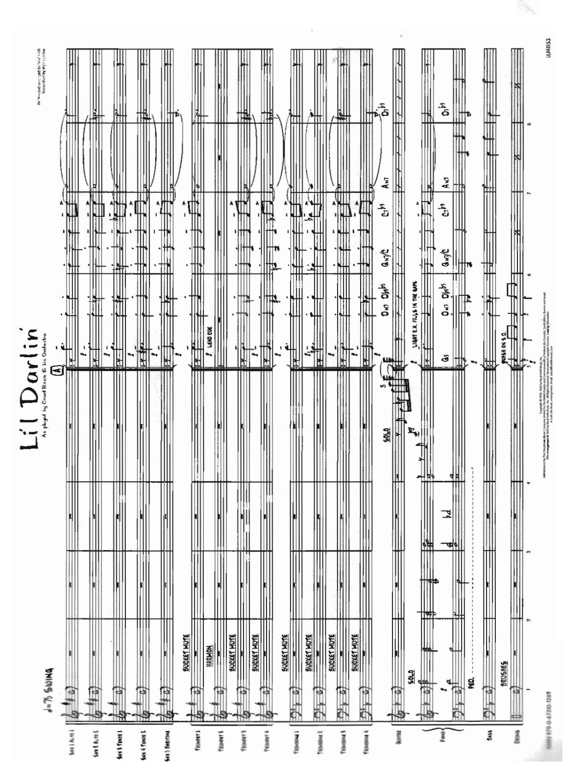 Li'l Darlin' score preview