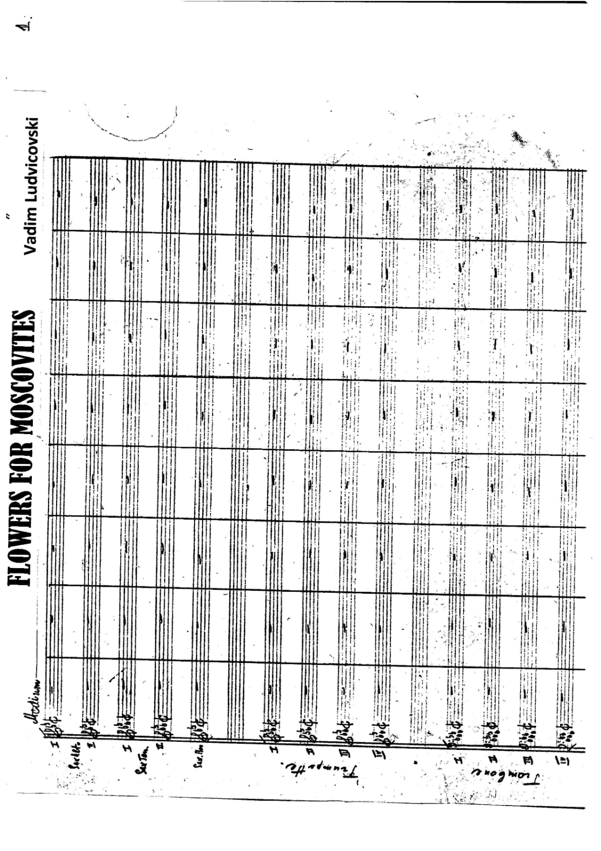Flowers For Moscovites score preview