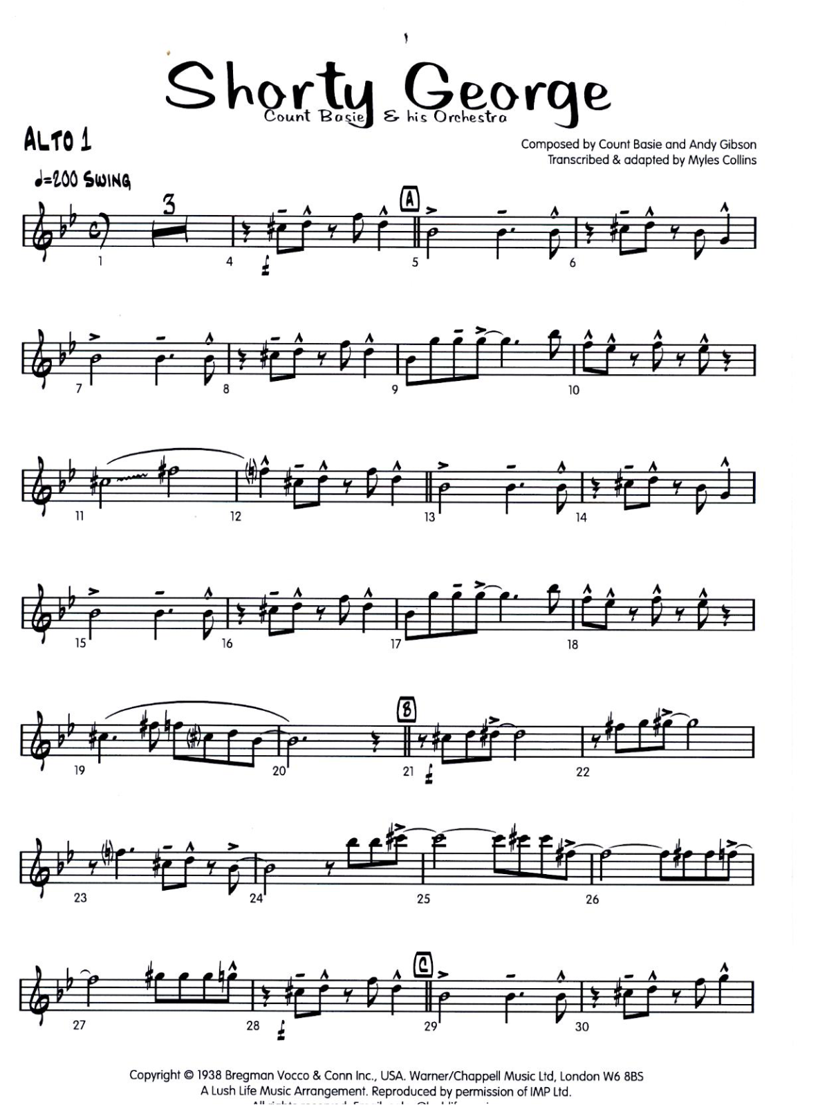 Shorty George score preview